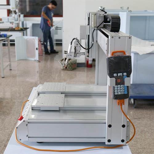 三轴双双平台自动焊锡机zn-5OWV331机s自动焊送锡锡破锡三轴头平