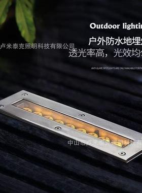 led10622户林外灯防水条形埋地嵌人式台阶灯程园景观亮化工长条地