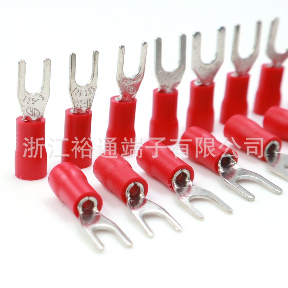 51HLS.25-3/4//6/82叉形预A绝缘冷压端子Y型端子2-16WG