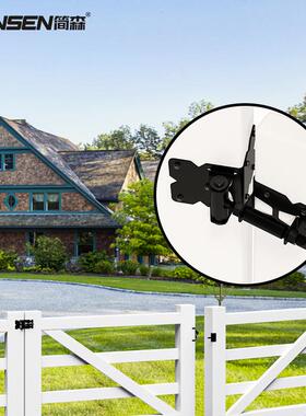 PVC篱笆ZUA铰链花园门合页木栅门合铝护铰链栏带弹栏簧可调页节