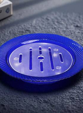 晶F76T9HTJ鑫餐玻璃水果盘新轻奢具高档三鱼刺身高端干冰冰款盘餐