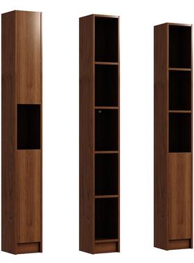 A*缝实木书架小书夹柜超窄转角缝隙浴墙室角收73433纳子柜家用置