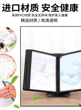 桌面翻ROZ页菜文件展示A4架翻页旋转文件夹展示架管理资料架单架