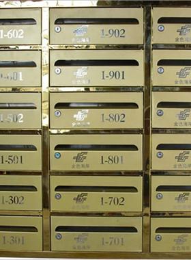 落地挂墙报箱多信规AS-55288格小区信箱箱奶室式外不锈钢信报箱