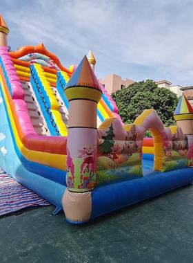 儿乐户外充气110164城堡家用蹦蹦床小跳床园充气梯童工厂直销出滑