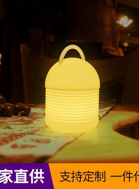 舍夜床上灯悬挂手提遥控小灯可yl-STD20充电床头不宿插电可台移动