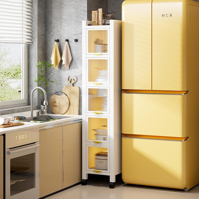 夹缝收厨房地置物WEA架能多层多功落家用碗柜微波炉纳架储物架餐