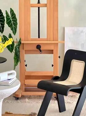 中古轻YOF奢藤编C椅设计师法家用椅餐桌卧式创意休闲梳妆化室妆椅