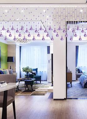 卫珠帘水AL102424晶隔帘客厅挂帘门帘珠子装饰饰串珠链生间免打吊