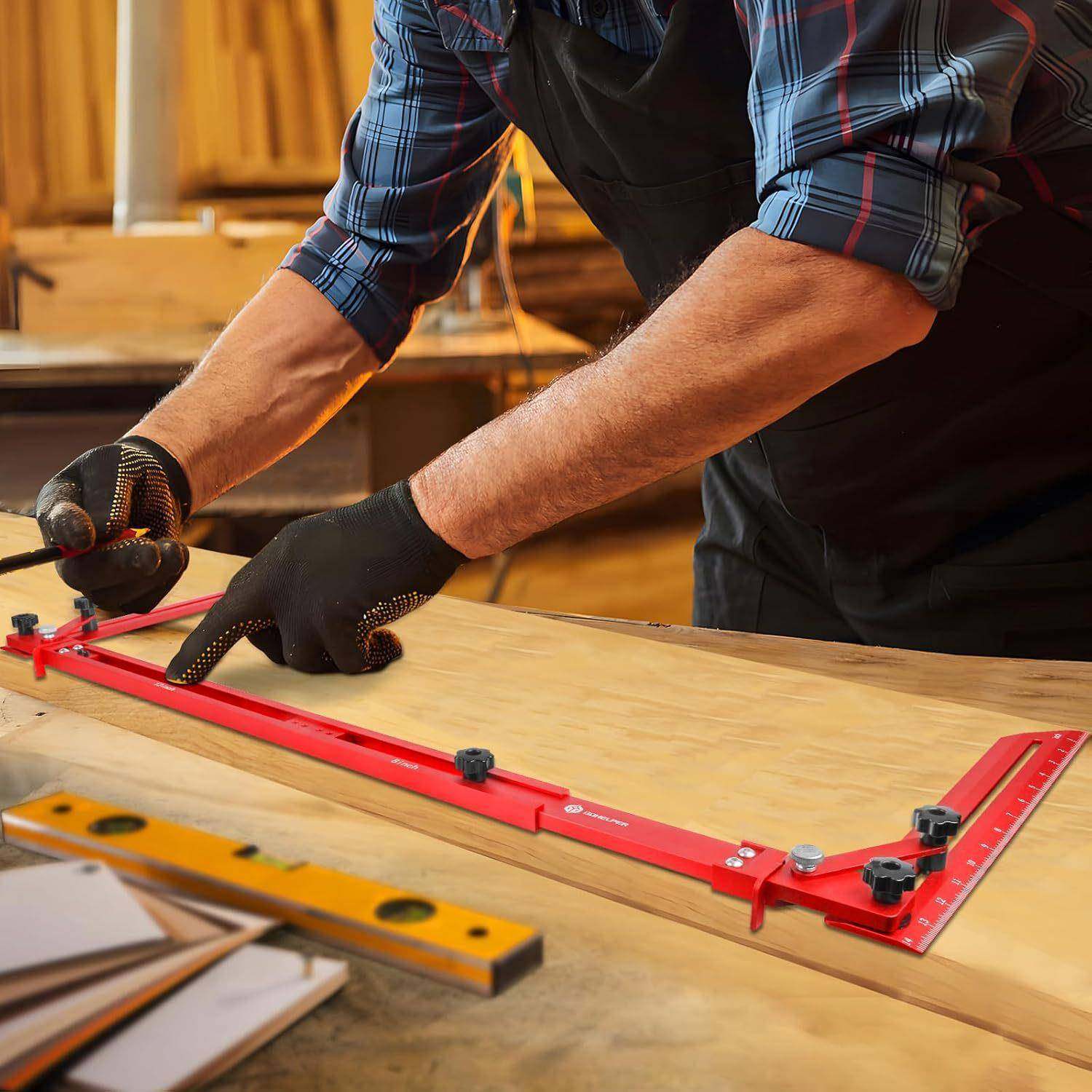 梯尺踏板模板LEA工铝测量角度、具合金楼梯踏板楼测量工具