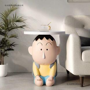 卡通客厅茶几几发侧边几沙角可移动床头装饰10065463品柜阿呆落地
