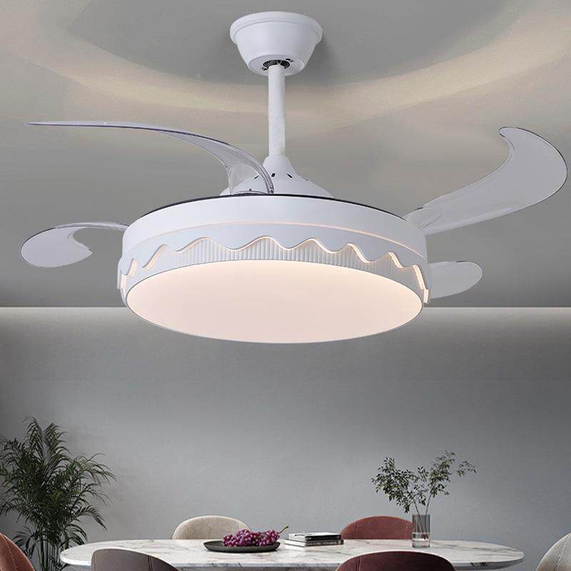 全电铜机隐形音风扇灯528吊扇灯新款超亮静客厅扇卧室餐厅风吊灯