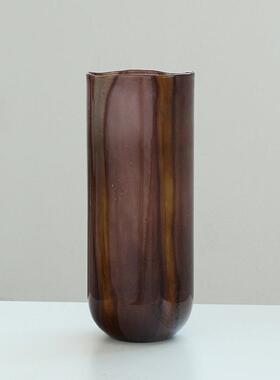 新中式不规简则变落件地直筒三套玻璃渐AL888773花瓶约吊钟马醉木