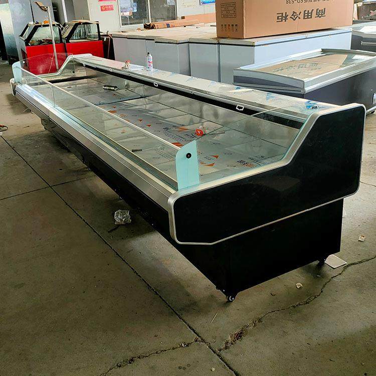 冷鲜肉展示柜超生鲜鲜柜猪NFU市羊肉类藏冷保柜商用冰箱卧式冰柜