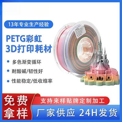 品锐PINRUI3D打印耗材PETG彩虹