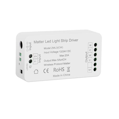 matter24V智能控制器RGBCW双色温