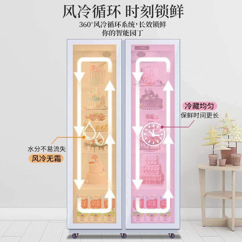 网红蛋糕展示柜商用风冷无霜冰箱立式冰柜冷藏甜品烘焙啤酒保鲜柜