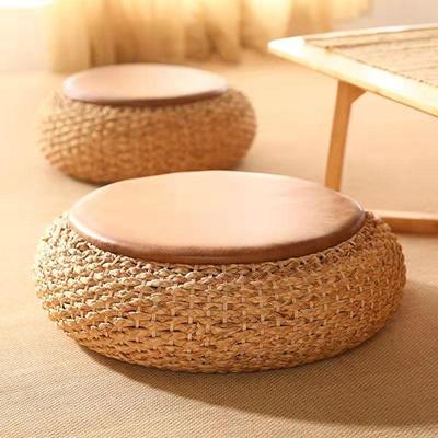 坐墩加厚蒲藤团坐垫手板工日榻榻米阳台地编地上家用子10237283草