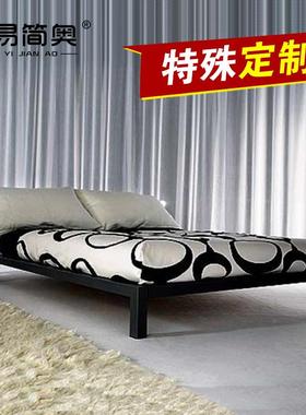 7K简约铁床双1人床单床人儿童床1.52铁艺YJL现代铁床架1.米.8米榻