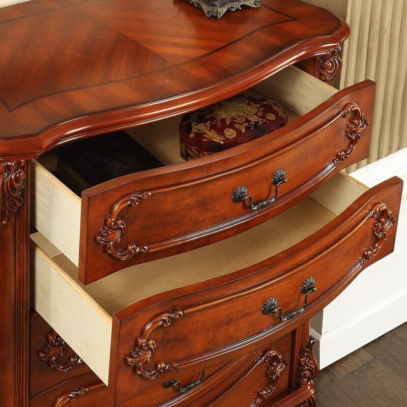 美式子实柜BV99207木五斗柜抽卧室家具柜储物客厅屉收纳柜欧式六