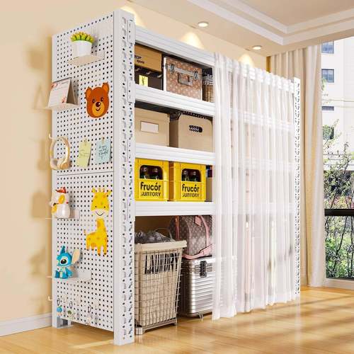 ?带尘帘货架置物架多层F$px}&aq家铁用行李箱落地防客厅纳架阳台