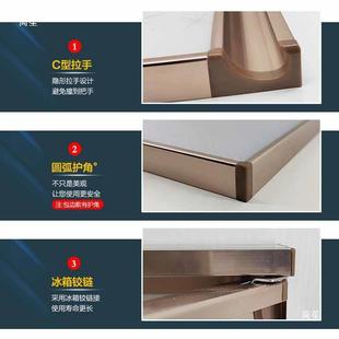 帶框晶鋼門櫥柜門自裝 免打孔廚門鋼化玻璃灶臺洗臉池柜門
