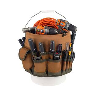 帆布多口袋工具收纳包定 制 2025 新款桶包 园林园艺五金电工维修