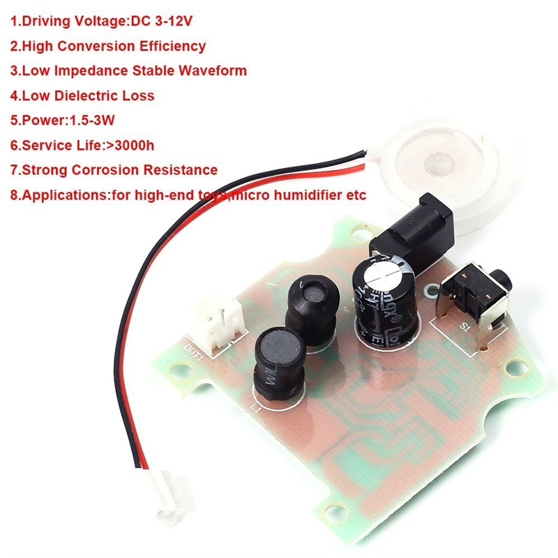 现货16MM 20MM Ultraso Mist Maker izer Trasducer 108KHz