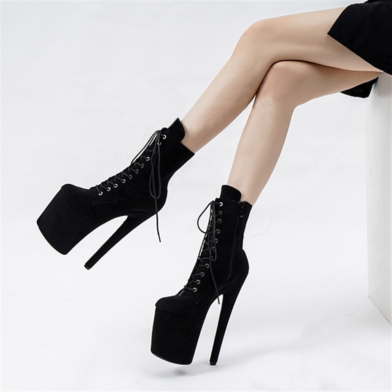 现货20cm Hetia High Walkig Pe Dacig High Heel Shoes Europ