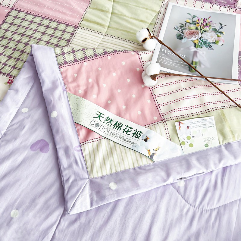 夏凉被双人单人全棉可机洗夏被四件套婴儿童夏季空调被子薄款