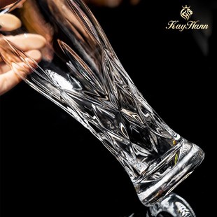 精酿玻璃水杯大容量收纳架 凯欢高颜值水晶啤酒杯轻奢家用套装