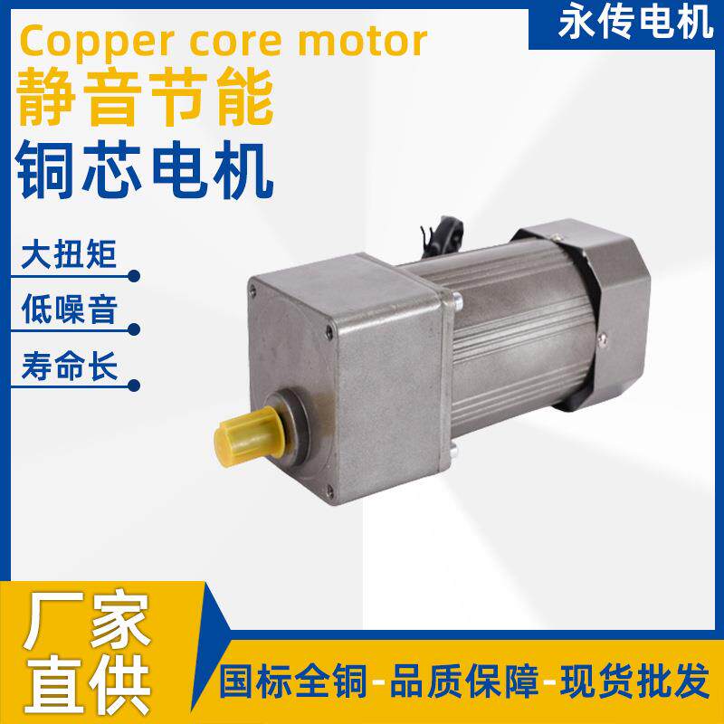 200W电磁调速单电机220V/380V三相直流可调变速齿轮马达减速机