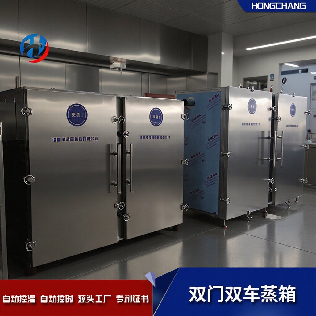 热卖食品厂双门米饭蒸箱 海参多功能蒸柜 全自动72盘商用大型蒸房