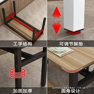 02凳餐子 长饭店餐桌椅组合家用食堂面馆餐桌桌椅子商用快椅餐桌