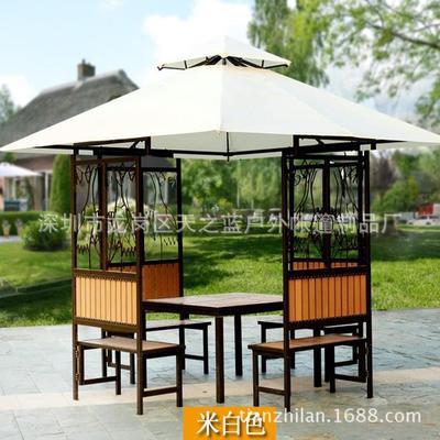户外凉亭庭院花园休闲乐亭楼ITF顶天台遮阳棚子工地茶亭水农家防