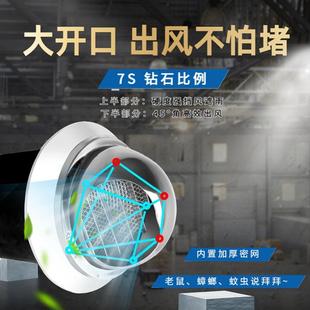 向排气扇风新系380统卧室净化换气双机家用壁挂静音 风穿墙一体式
