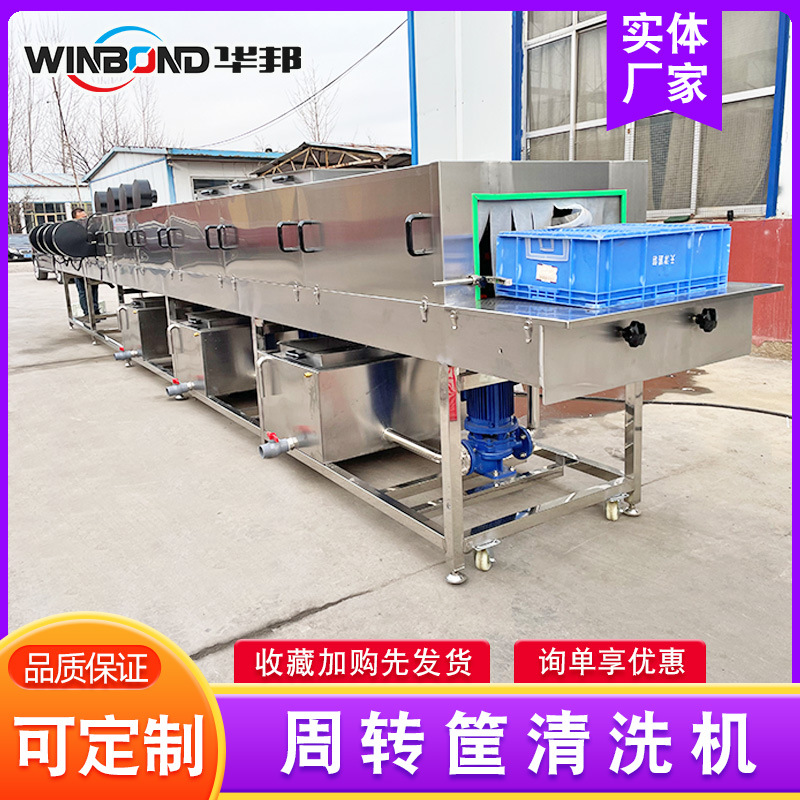1500型豆腐盘子高压洗筐机 塑料食品洗筐机 食品周转箱清洗流水线