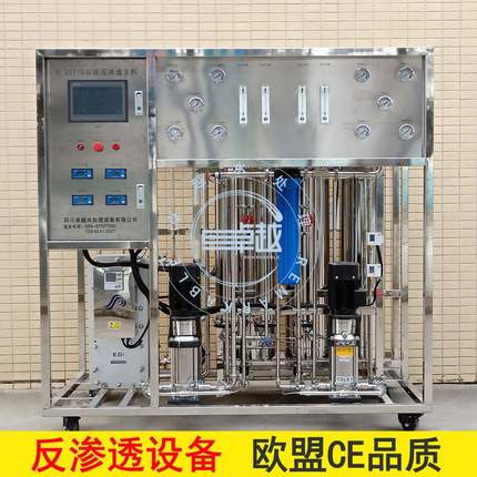双级反渗透+EDI超纯水设备纯化水设备250L