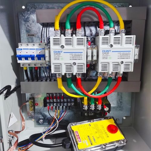 定做三相380V搅拌电机卷帘门卷扬机倒顺开关正反转控制配电箱遥控