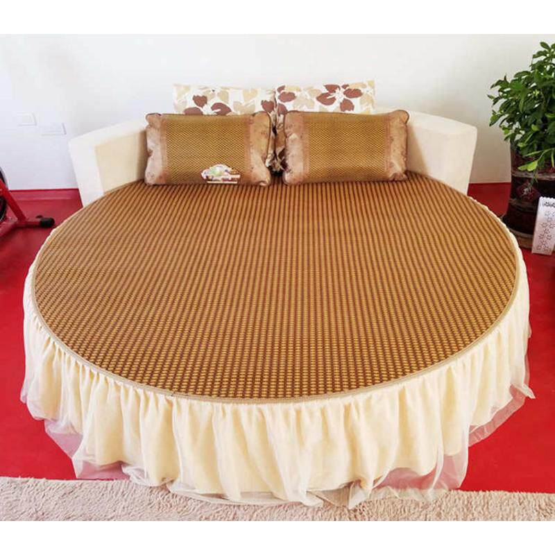 圆席圆床席子圆形床凉席圆藤席圆竹席圆冰丝席圆凉席草席包邮