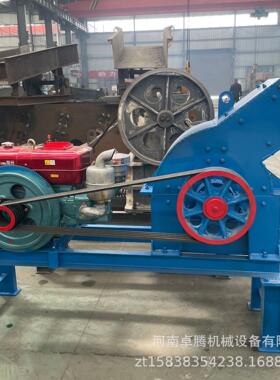 PC-400*600柴油动力鹅卵石锤式破碎机便携式建筑石料石灰石制砂机