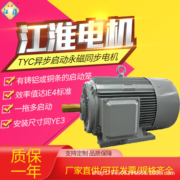 六安江淮电机马达TYC异步启动三相永磁同步电动机4-315kw全铜线圈