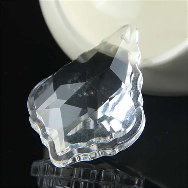 直销多款式50#双面枫叶欧式机磨灯饰水晶挂件水晶珠帘散帘散珠