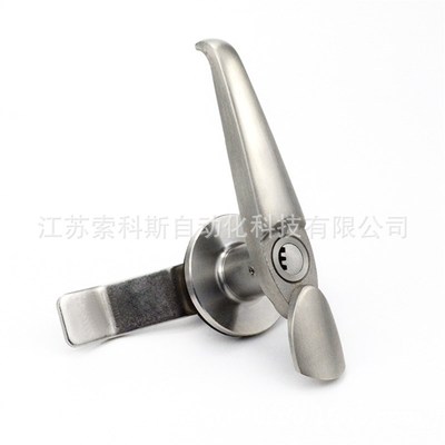 不锈钢电柜锁MS308p-3 机箱把手锁工业设备电箱执手锁控制柜转舌