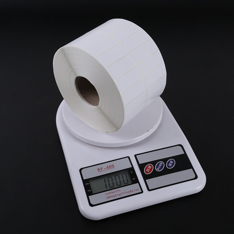 源头工厂铜版纸不干胶 条码纸贴纸w 物流标签纸40*15mm双排10000