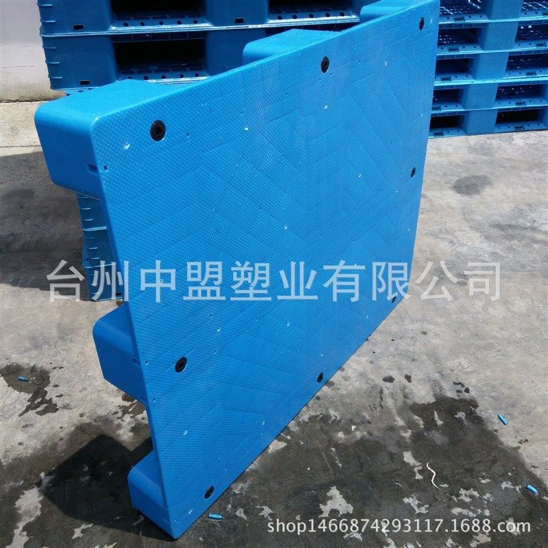 厂家供应全新料1210平板平面九x脚塑料托盘 1010塑胶卡板 叉车栈