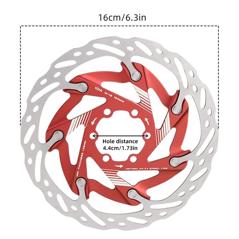自行车山地车刹车片六钉碟片x碟刹盘自行车配件碟刹片160mm