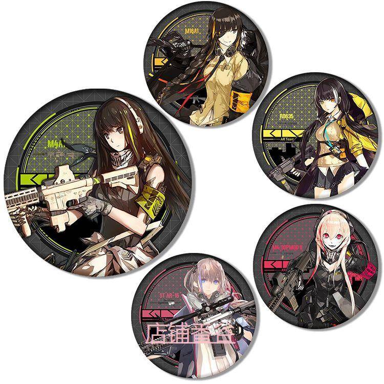 少女前线 AR Team卡通徽章周边胸针新品 58mm 75mm M4A1 M16A1