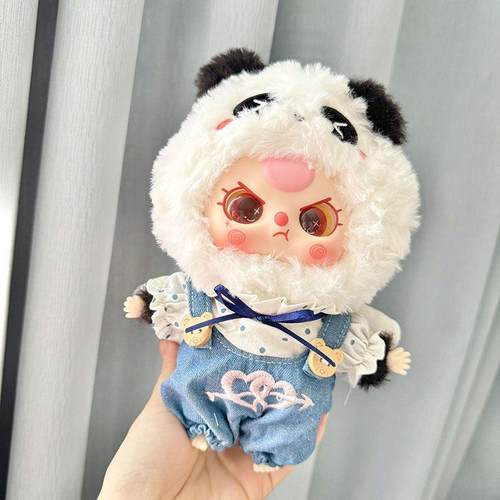 20cm娃三岁三代大可爱系列毛绒盲盒娃衣潮玩兔子公仔衣服换装可爱