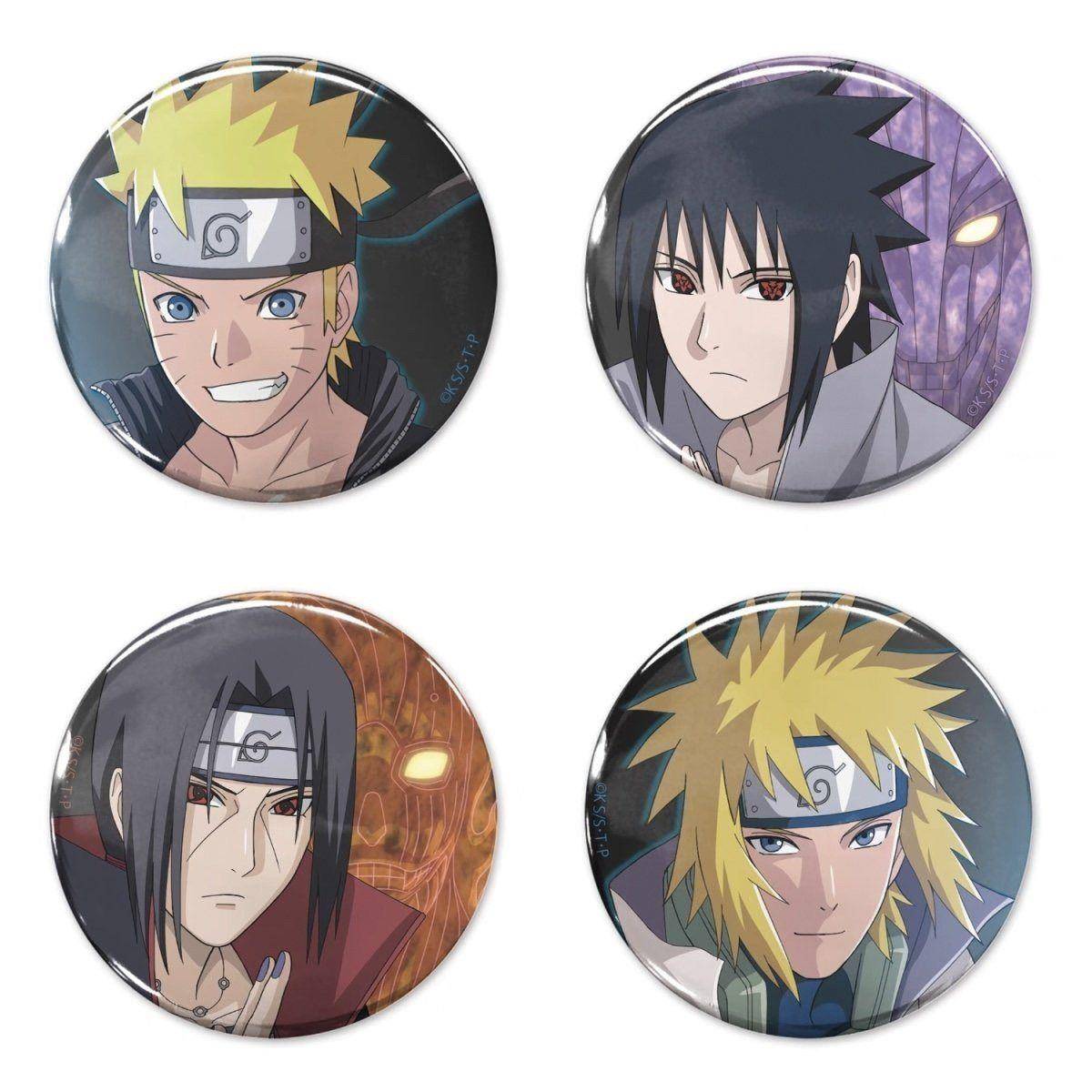 适用COSPA 火影忍者 疾风传 58mm 吧唧徽章 鸣人 佐助 自制亮膜吧